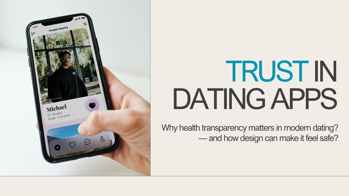 Trust in dating apps — why health transparency matters in modern dating